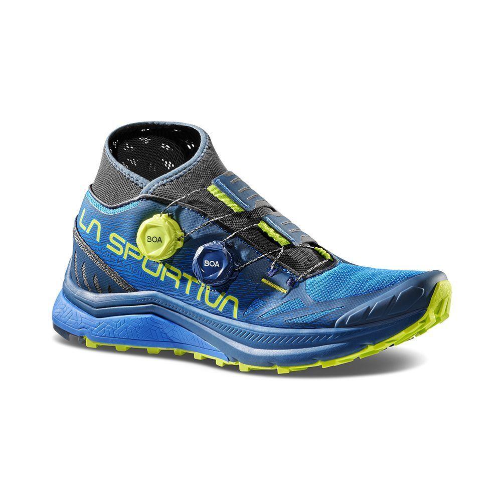La Sportiva Jackal II Boa Men`s Trail Running Shoes Storm Blue/lime Punch M43