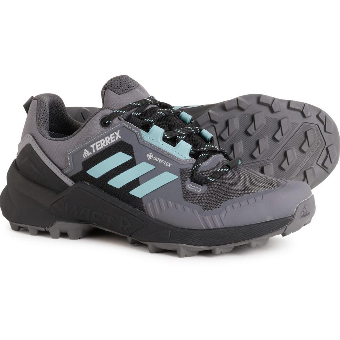 Adidas Outdoor Women`s Terrex Swift R3 Gore-tex Hiking Shoes - Waterproof - Grey Five/Minton/Core Black