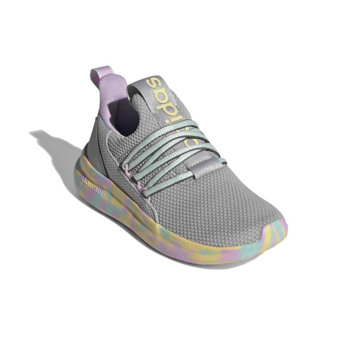 Children Unisex Shoes Adidas Kids Lite Racer Adapt 7.0 Lifestyle Shoes Big Kid - Grey/Semi Flash Aqua/Bliss Lilac