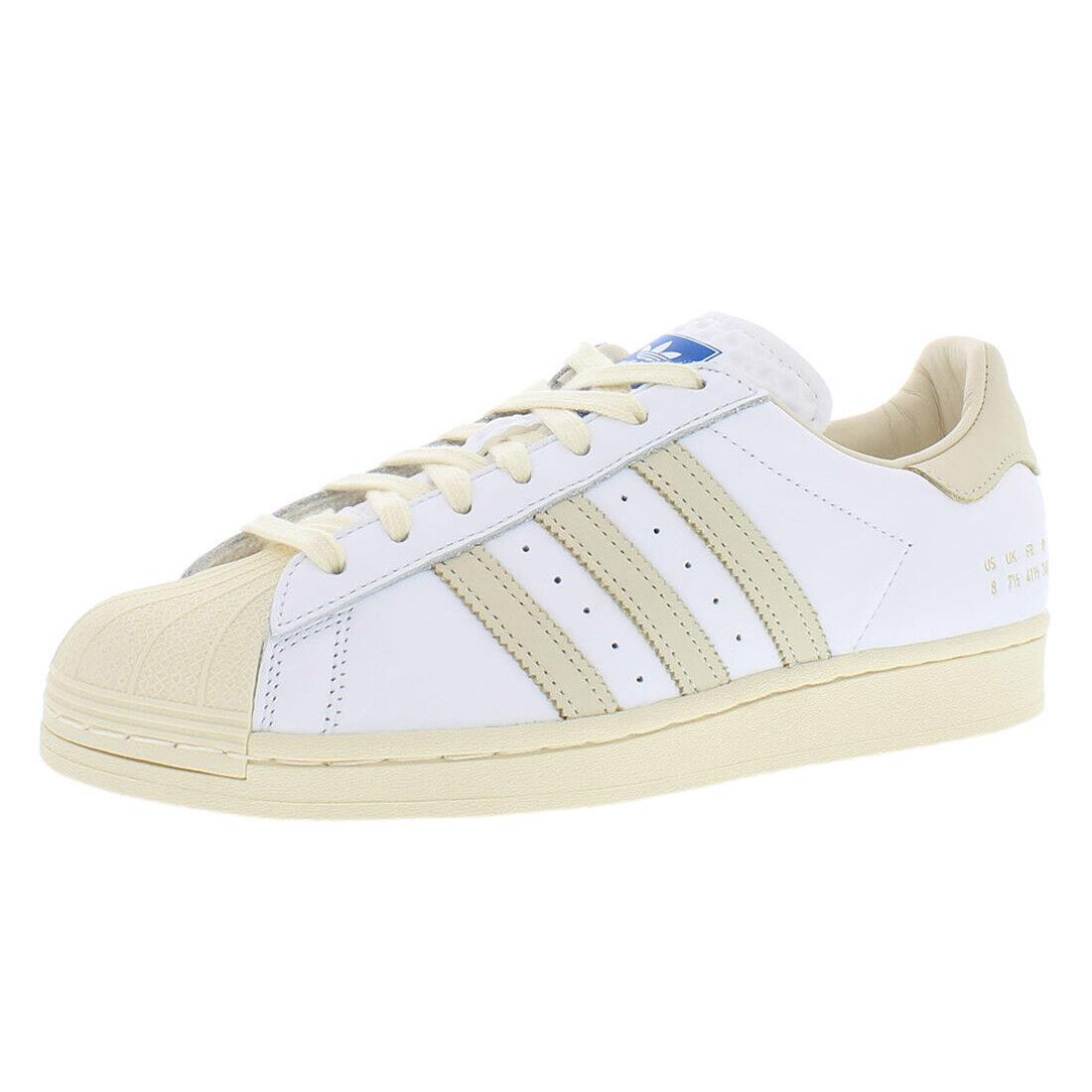 Adidas Originals Superstar Mens Shoes - Footwear White/White/Blue, Main: White