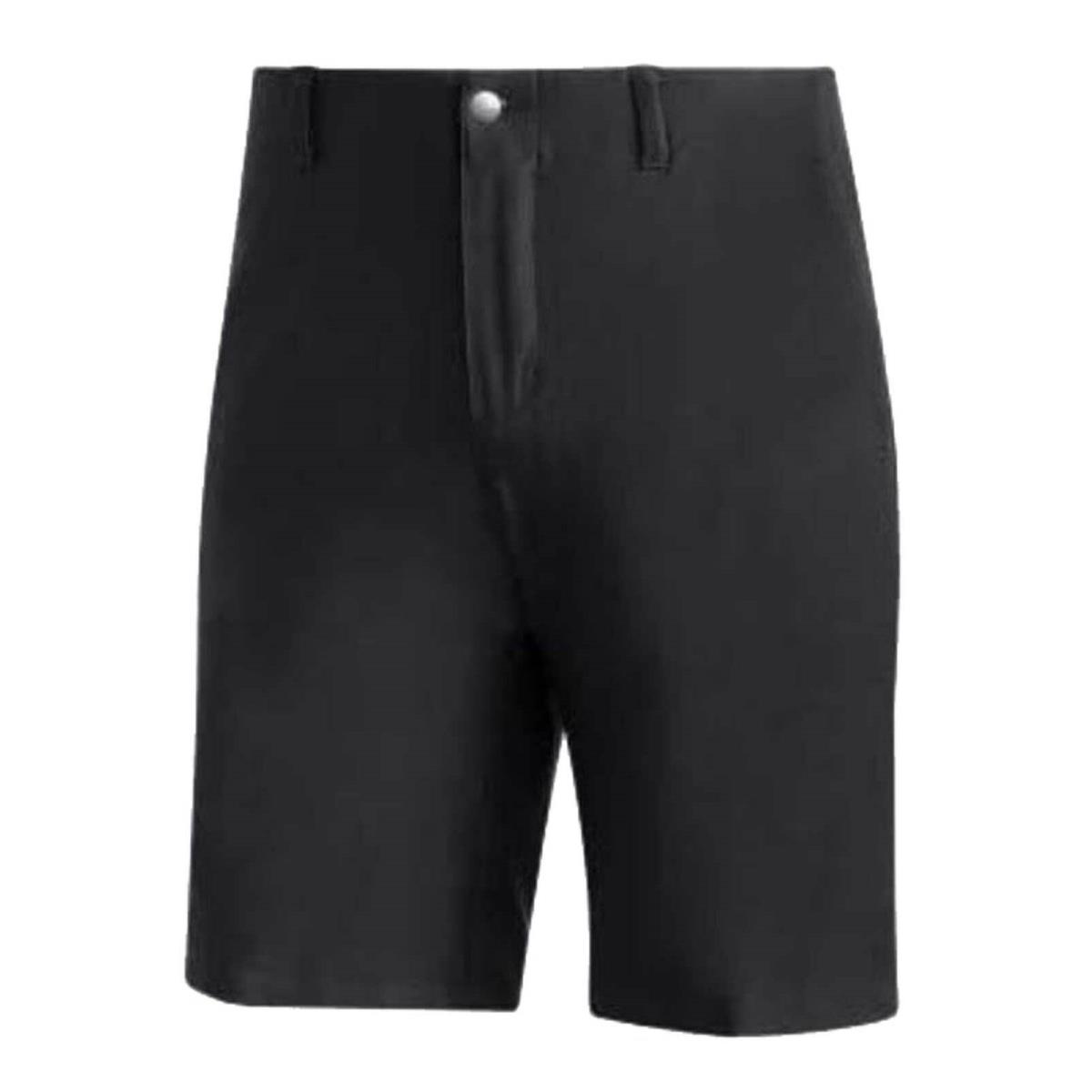 Adidas Men`s Ultimate 3-Stripe Competition Moisture-wicking Golf Shorts - Black