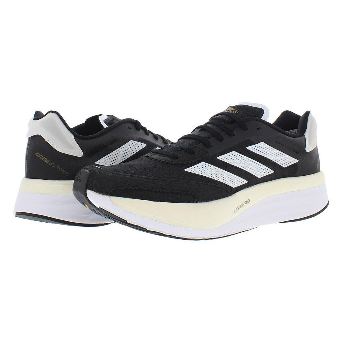 Adidas Adizero Boston 10 Mens Shoes - Black/Grey, Main: Black