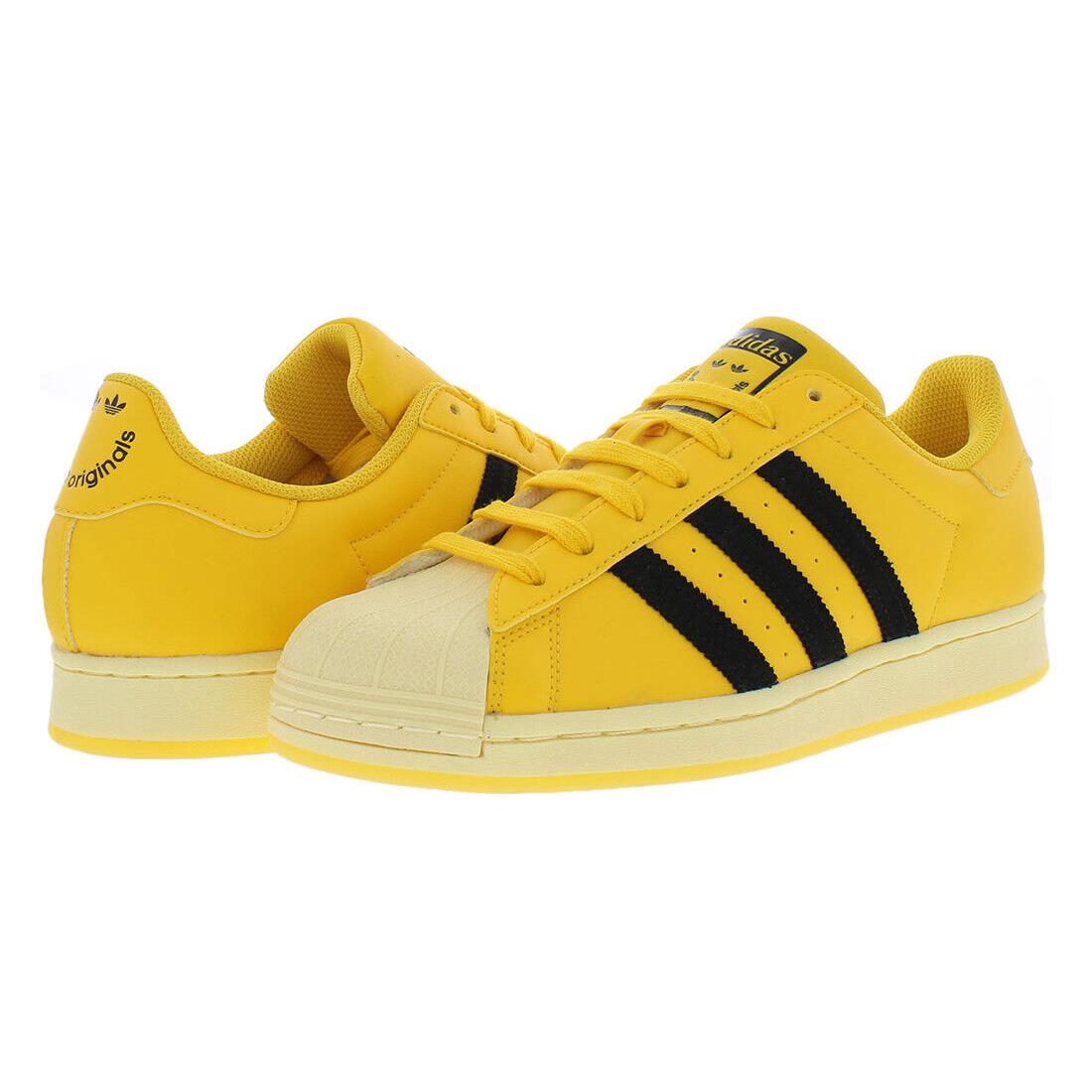 Adidas Superstar Mens Shoes - Yellow/Black, Main: Yellow