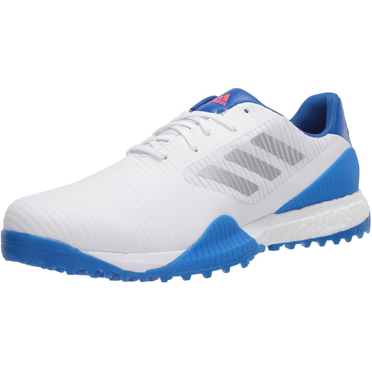 Adidas Mens Codechaos Sport Golf Shoe - FTWR White/Glory Blue/Red