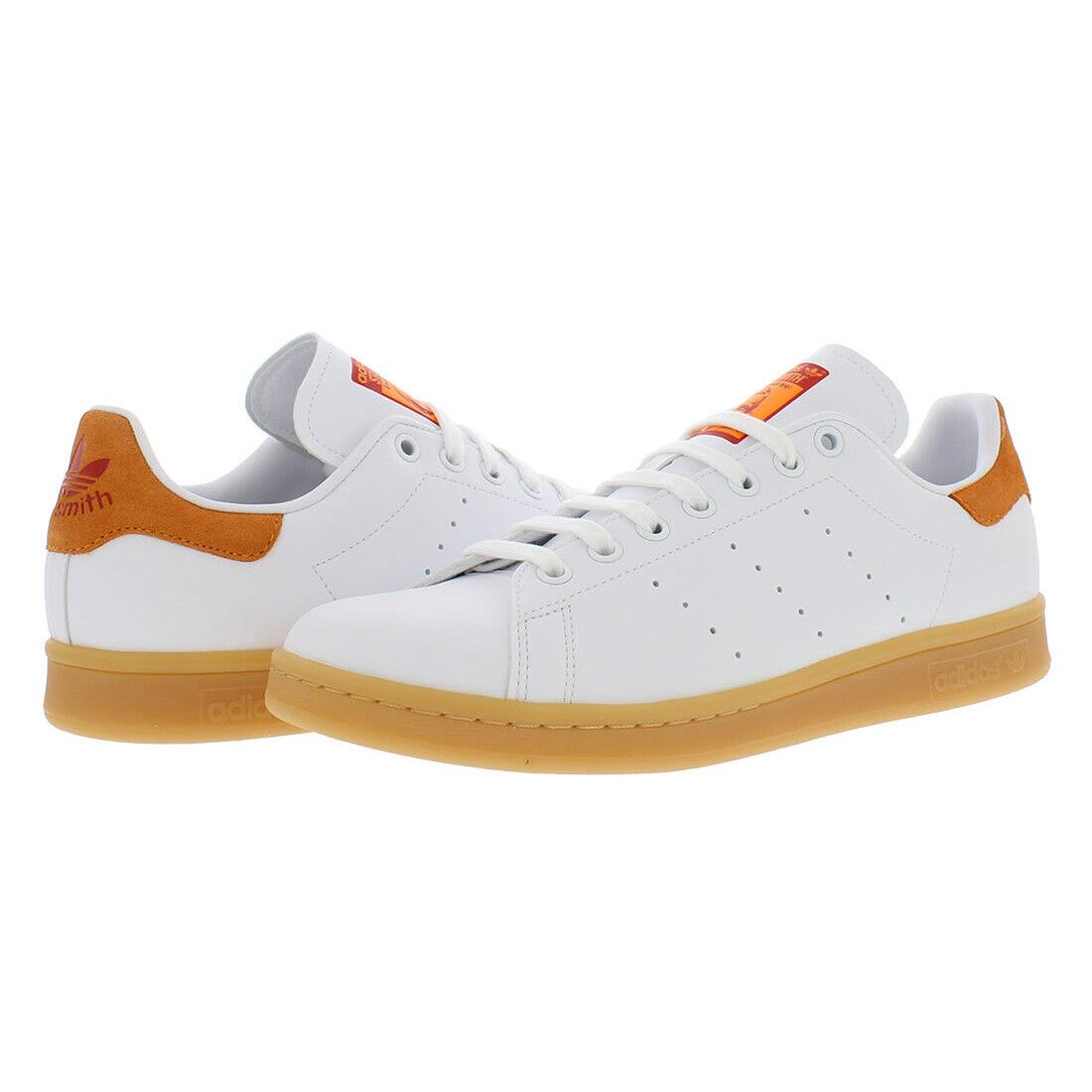 Adidas Stan Smith Mens Shoes - White/Orange, Main: White