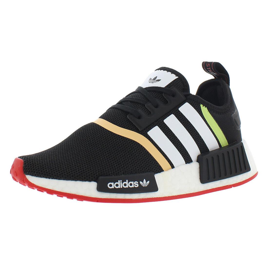 Adidas Nmd_R1 Boys Shoes - Black/White, Main: Black