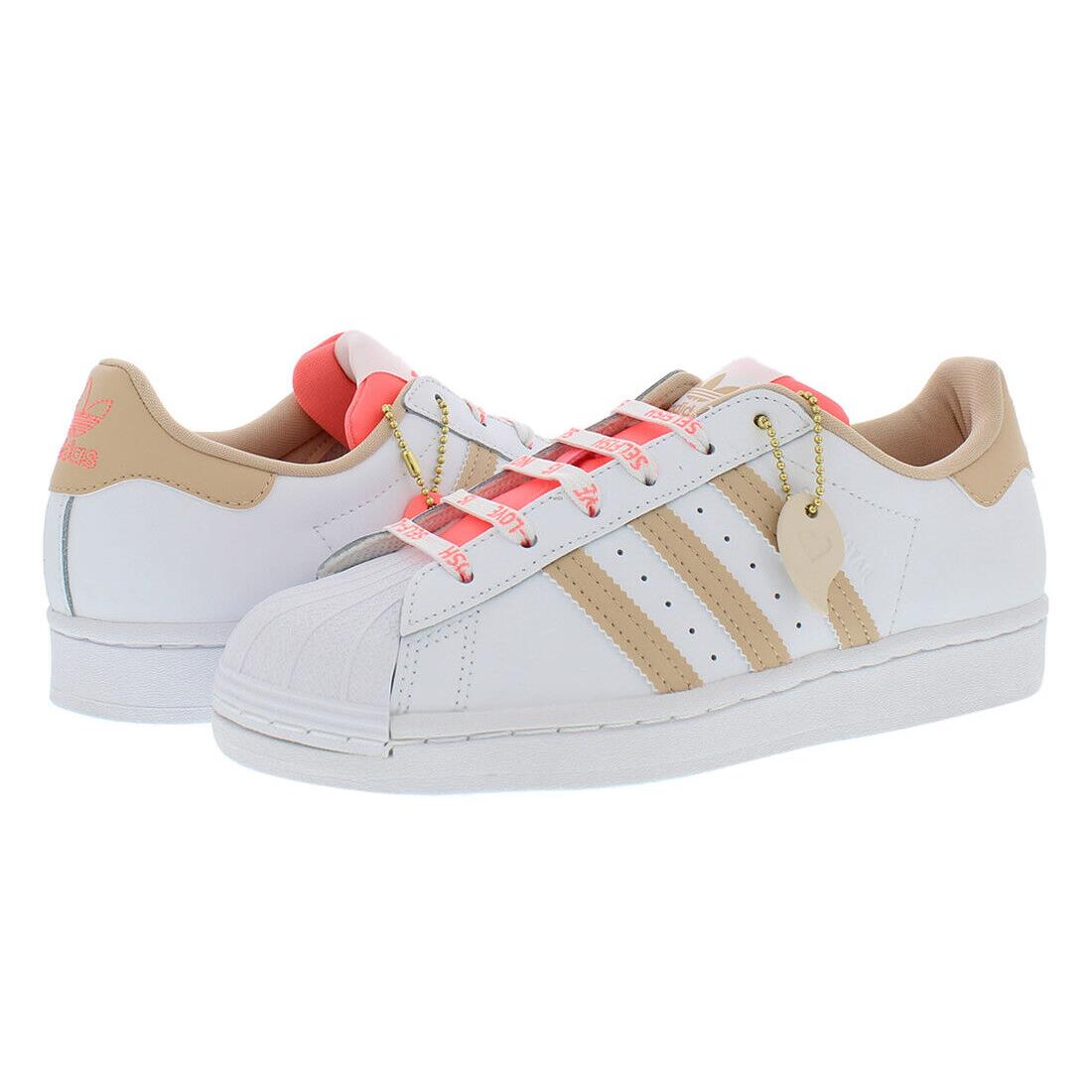 Adidas Superstar Womens Shoes - White/Beige, Main: White