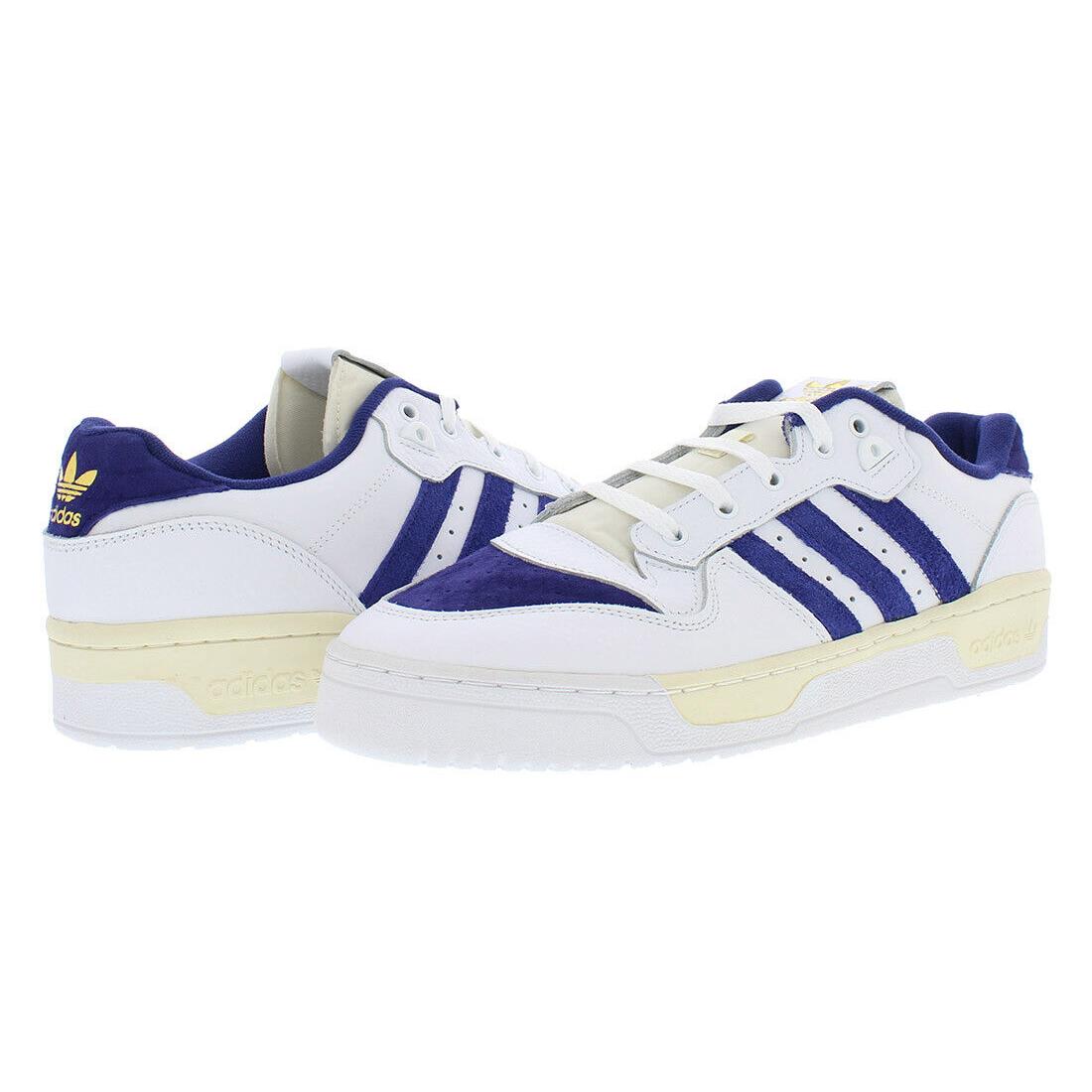 Adidas Rivalry Low Premium Mens Shoes - White/Navy, Main: White