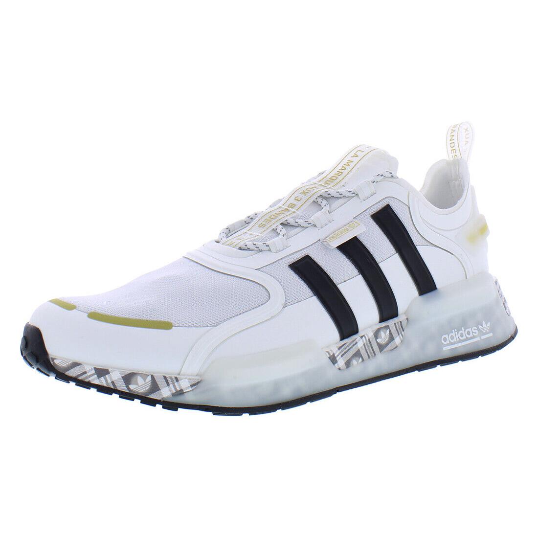 Adidas Nmd V3 Mens Shoes - White/Black/Gold, Main: White