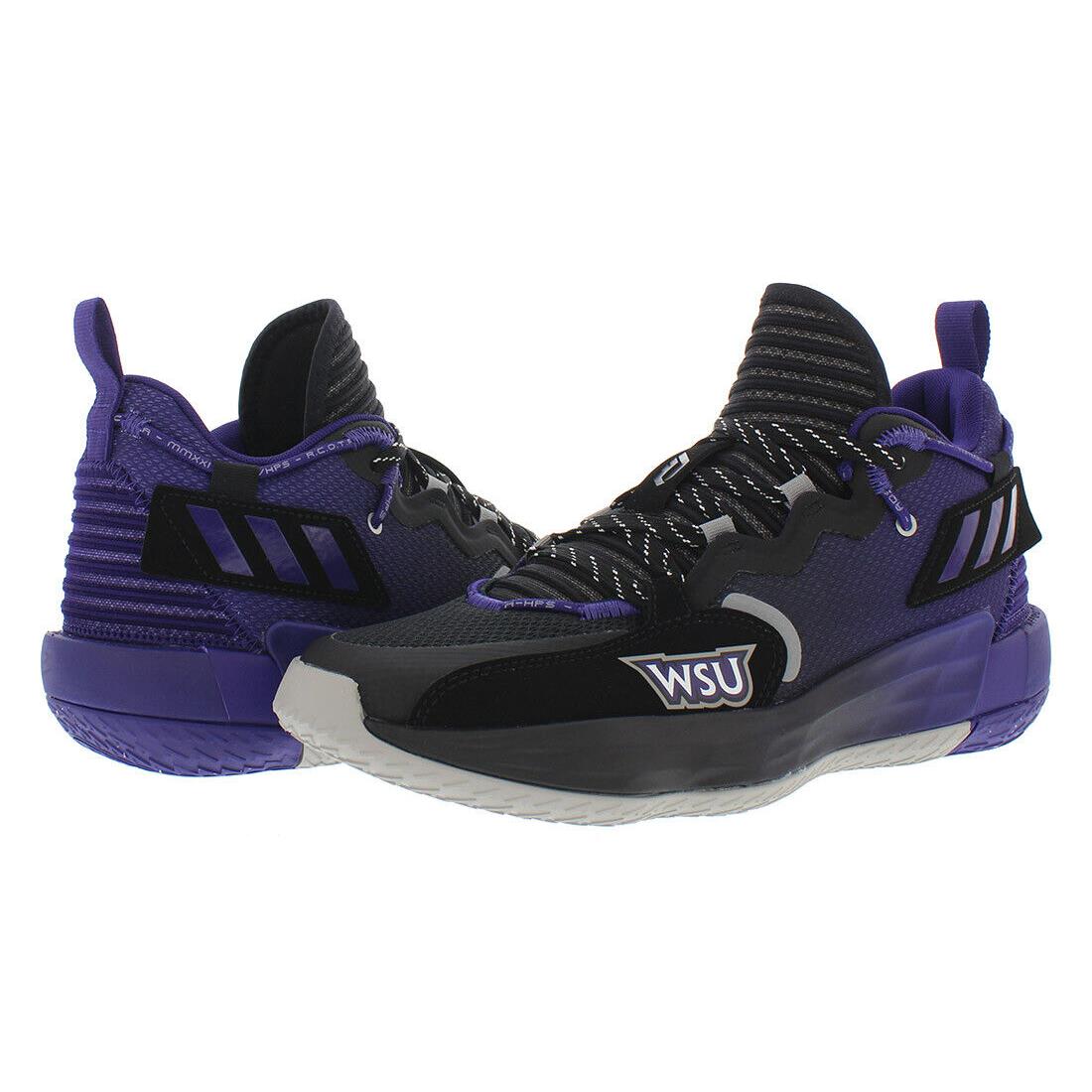 Adidas Sm Dame 7 Extply Unisex Shoes - Black/Purple, Main: Black