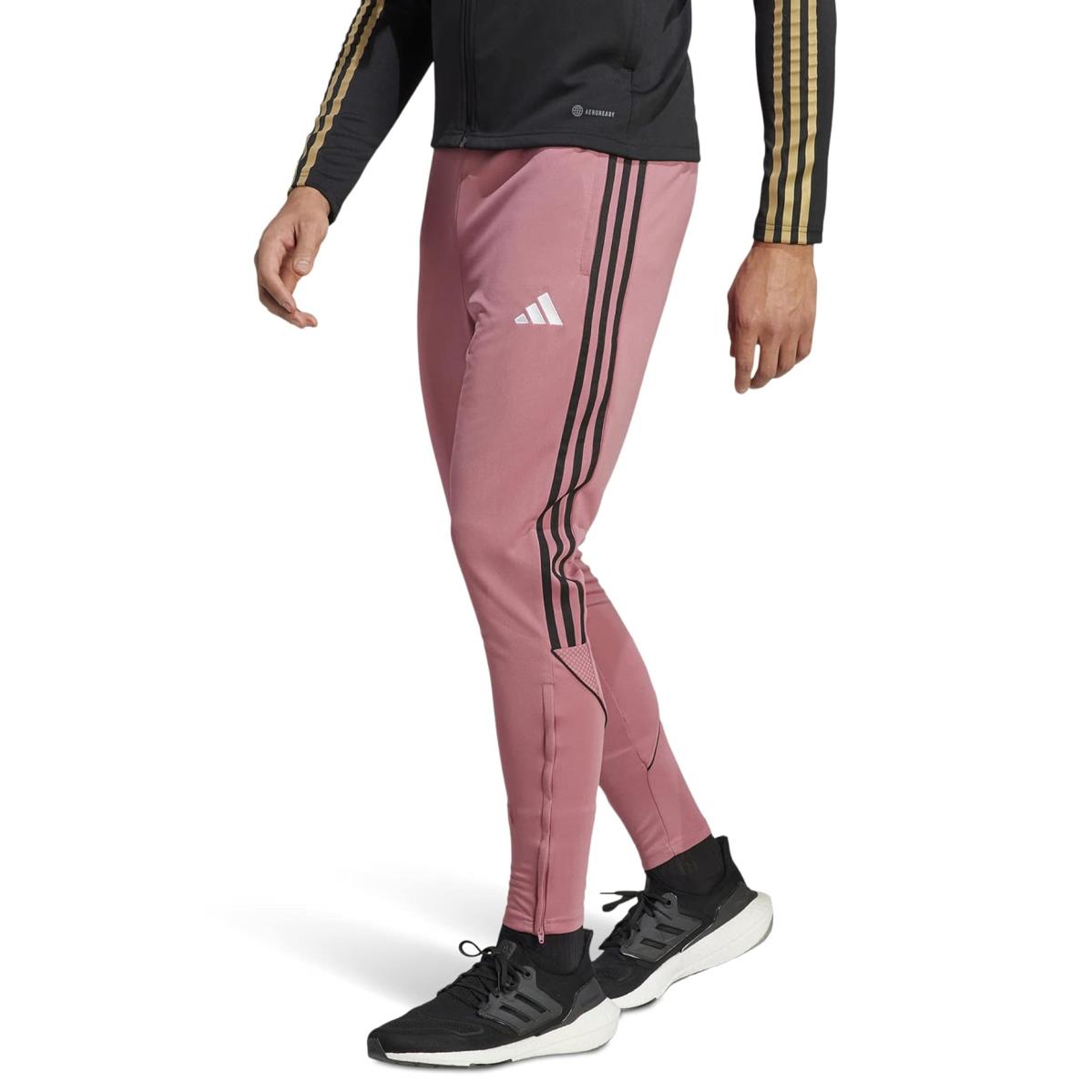 Man`s Pants Adidas Big Tall Tiro `23 Pants Pink Strata/Black