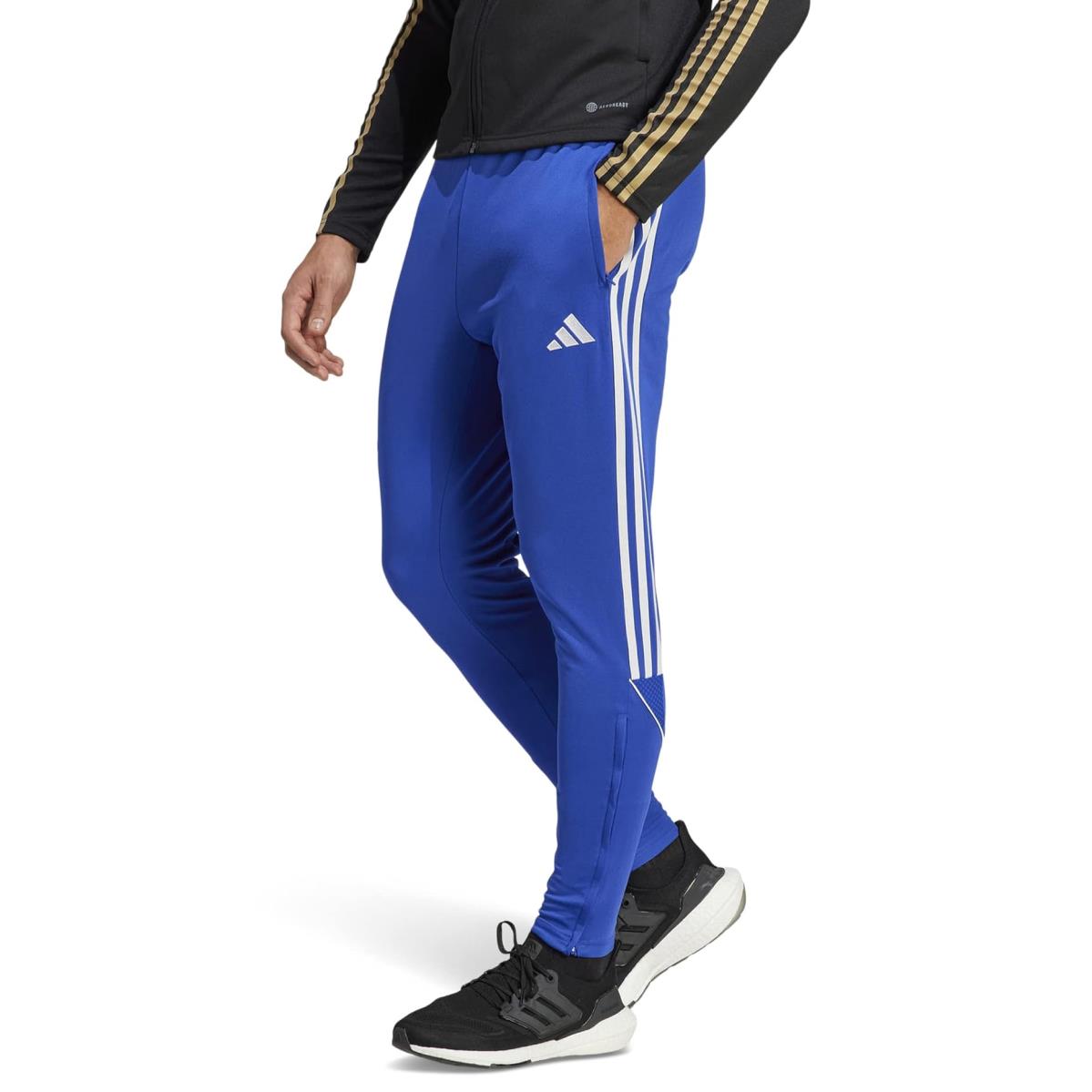 Man`s Pants Adidas Big Tall Tiro `23 Pants Semi Lucid Blue/White