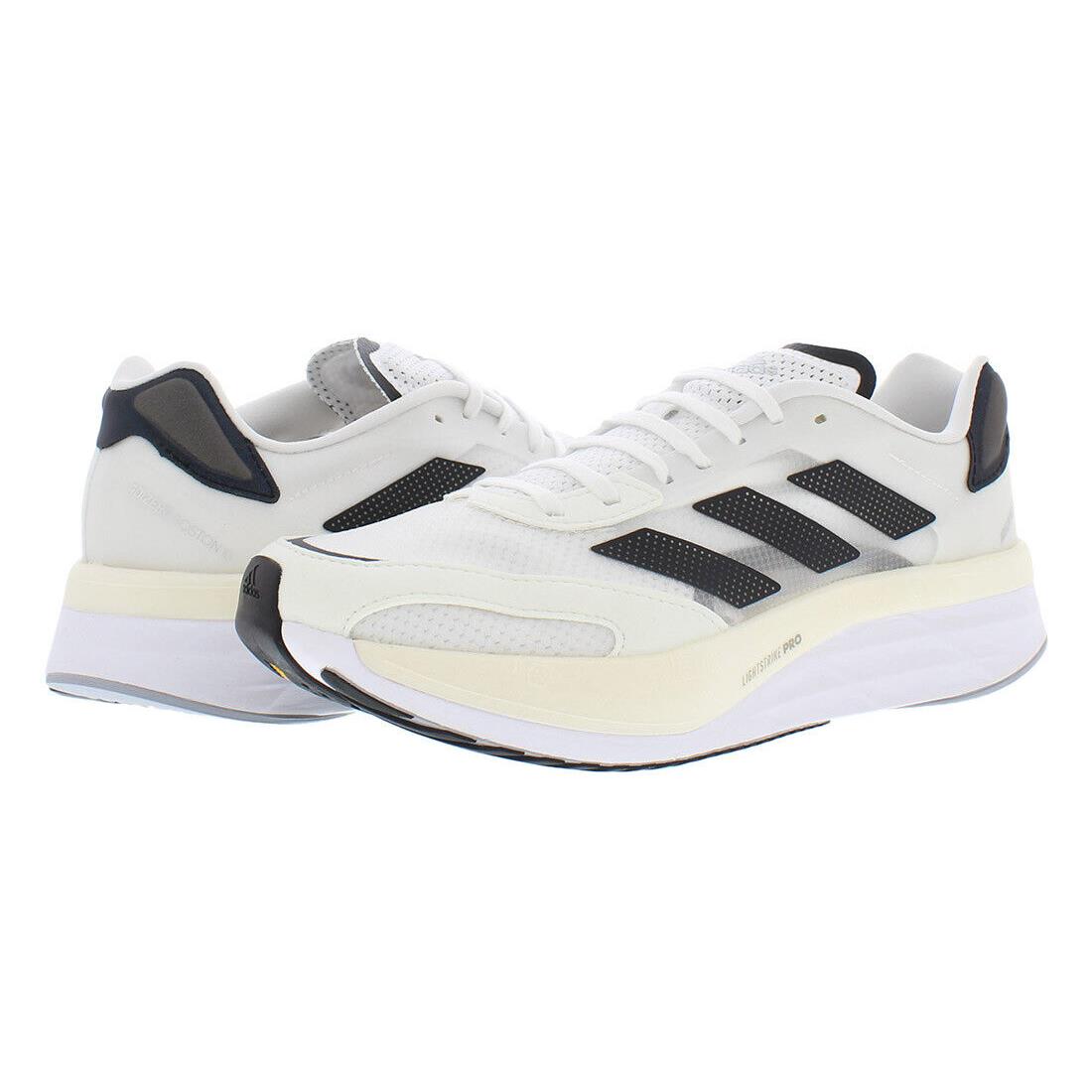 Adidas Adizero Boston 10 Mens Shoes - White/Black, Main: White