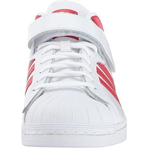 Adidas Men`s Pro Shell Running Sneakers sz 7.5 White / Scarlet / Silver BY4384