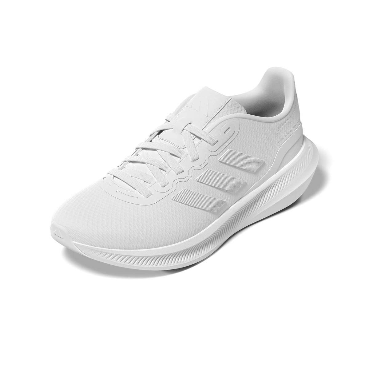 Woman`s Sneakers Athletic Shoes Adidas Running Run Falcon 3.0 - White/White/Black