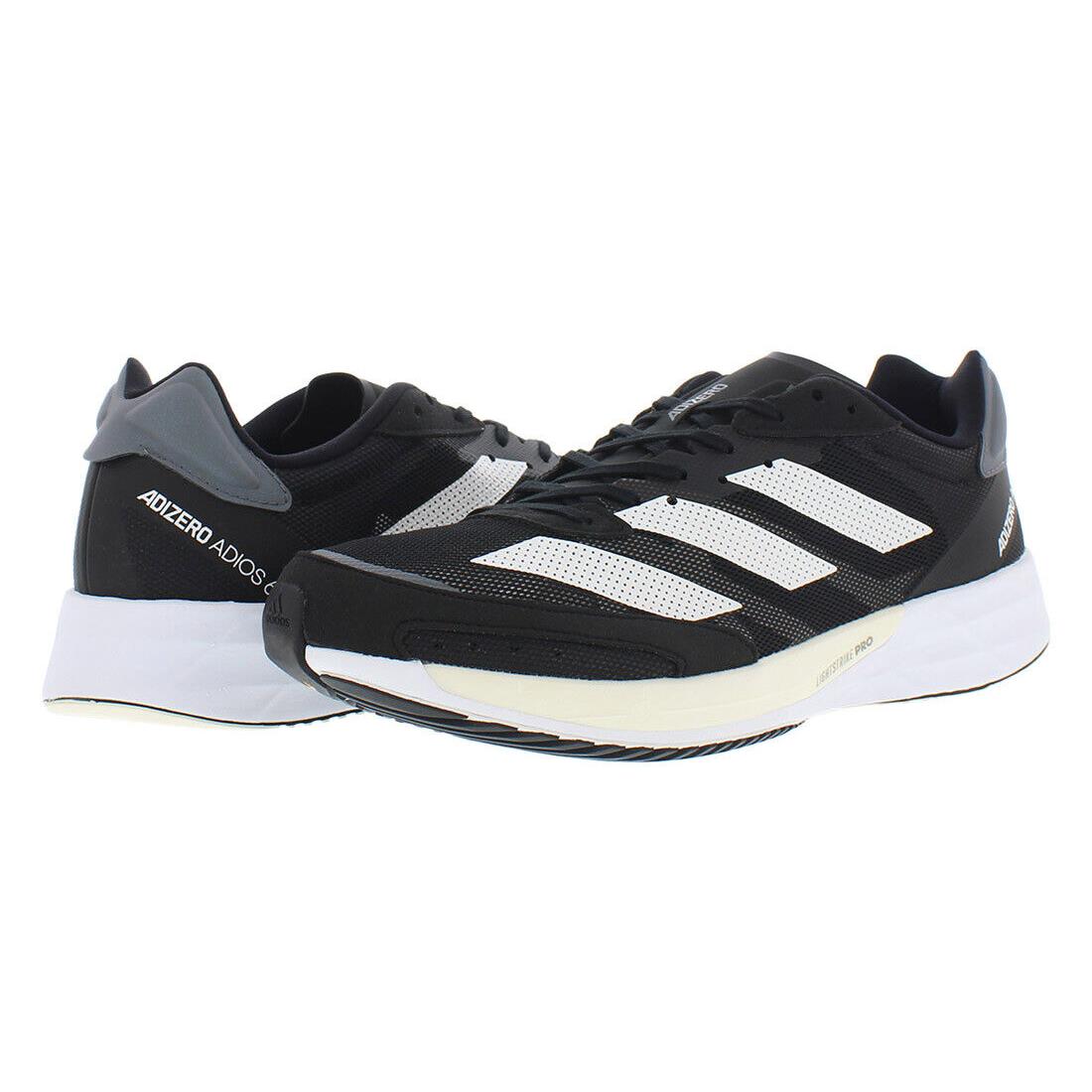 Adidas Adizero Adios 6 Mens Shoes - Black/Silver, Main: Black