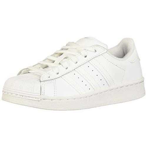 Adidas Originals Kids` Superstar Skate Shoe - White/White/White