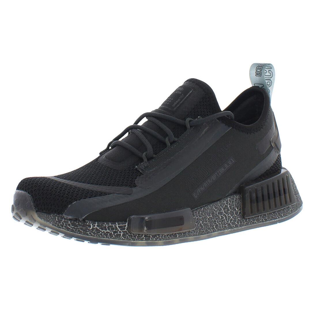 Adidas NMD_R1 Spectoo Mens Shoes - Core Black/Carbon/Core Black, Main: Black