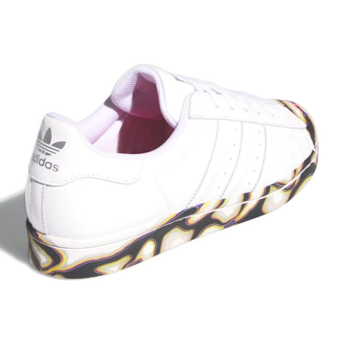 Adidas Originals Pride Superstar Pabllo Men`s Sneakers Comfort Casual Shoes - White, Manufacturer: Cloud White / Silver Metallic / Core Black