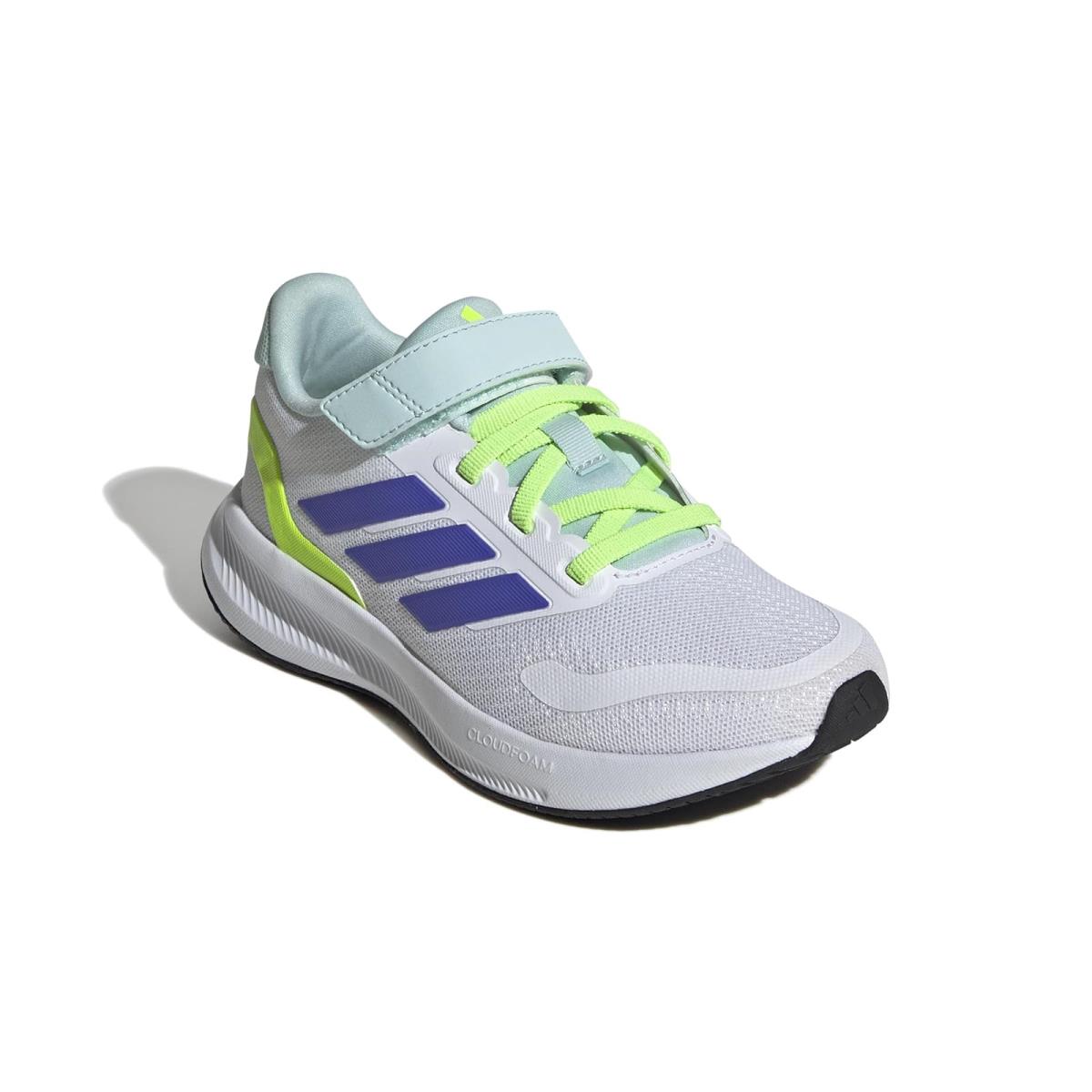 Children Unisex Shoes Adidas Kids Runfalcon 3.0 Shoes Little Kid - White/Cobalt Blue/Lucid Lemon