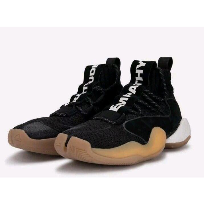 Adidas Pharrell Williams PW Crazy Byw Prd EG7733 Black Men`s Basketball Shoes