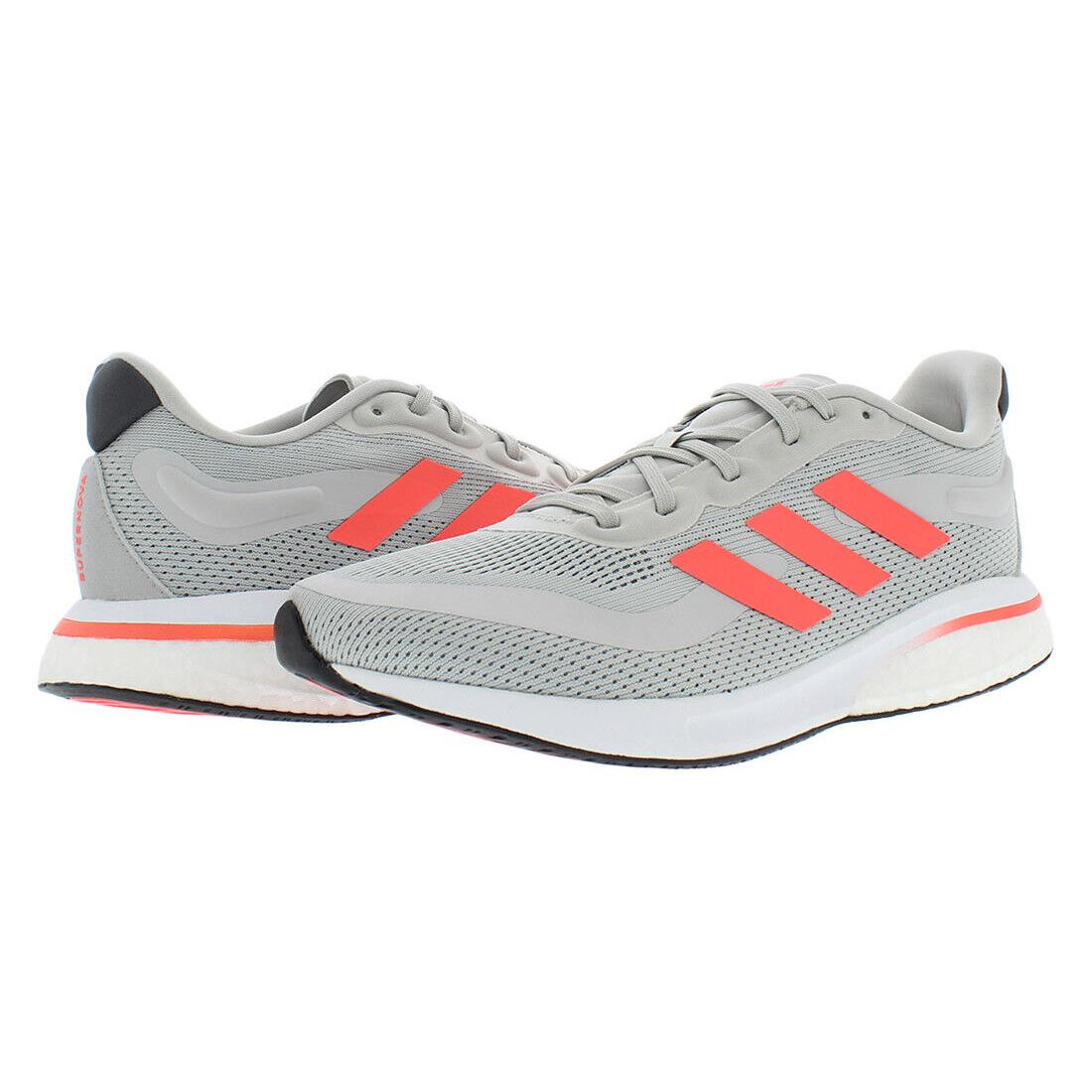 Adidas Supernova Mens Shoes - Grey/Red, Main: Grey