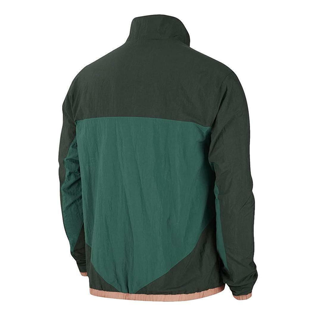 Nike Flight Basketball Half-zip Men`s Jacket Green CN8508-361 - Green