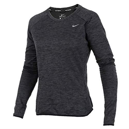 Nike Womens Dri Fit Tech Fleece Running Top Black 918014 010 Large