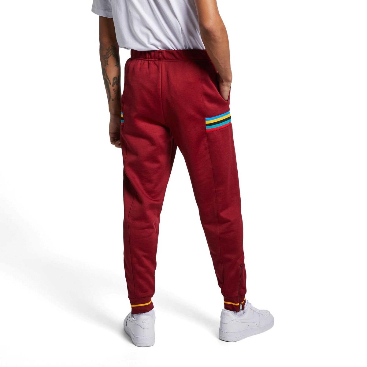 Nike Re-issue Polyknit Jogger Men`s Pants Burgundy AR1964-677