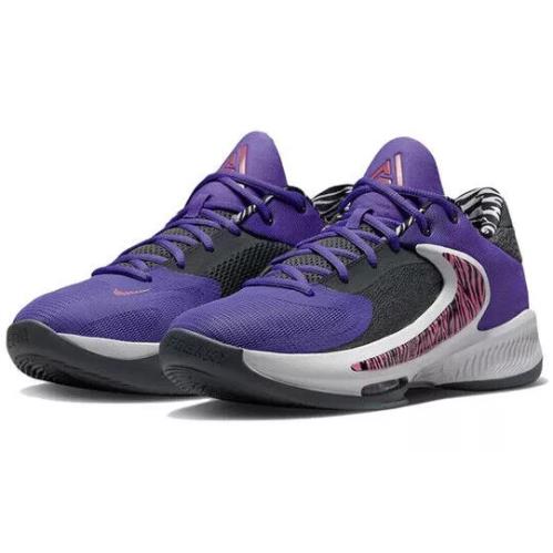 Nike Mens Zoom Freak Basketball Shoes D09680 500 - ACTION GRAPE/PINK SICLE