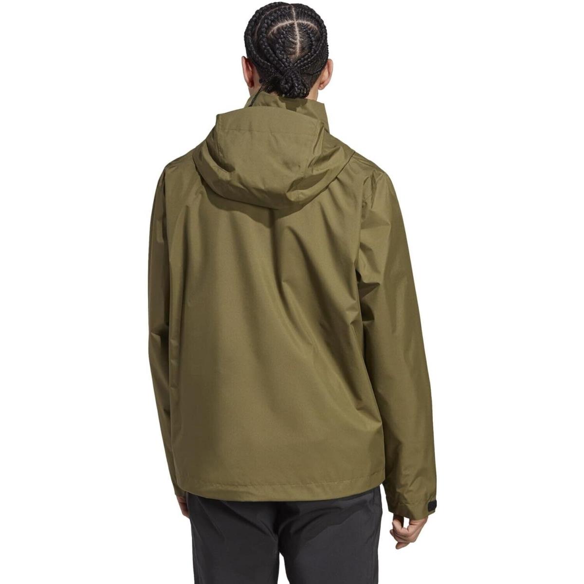 Adidas Men`s S Small Terrex Multi Rain.rdy Jacket HN5453 Olive Green Hiking