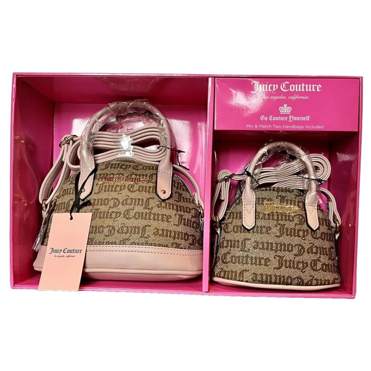 Juicy Couture Handbag Set Chestnut Chino Bowler Set Mommy Me Matching