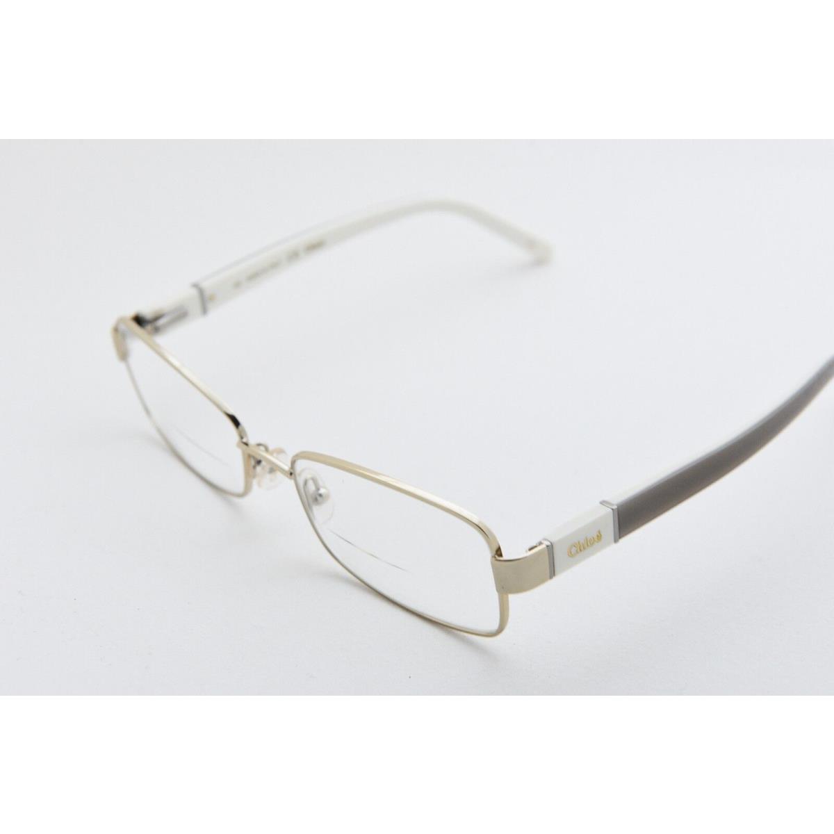 Chloé Chlo CE2106 717 Full Rim Metal Acetate Eyeglass Frames Gold Tan 53-17-135