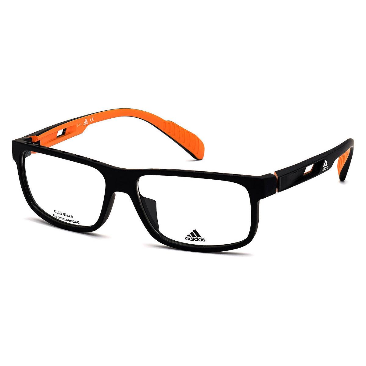 Adidas SP5003 Eyeglasses Men Black Other Rectangle 58mm