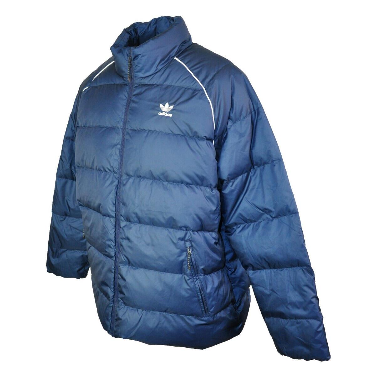 Adidas Puffer Down Jacket Men s Size 2XL Collegiate Navy Quilted