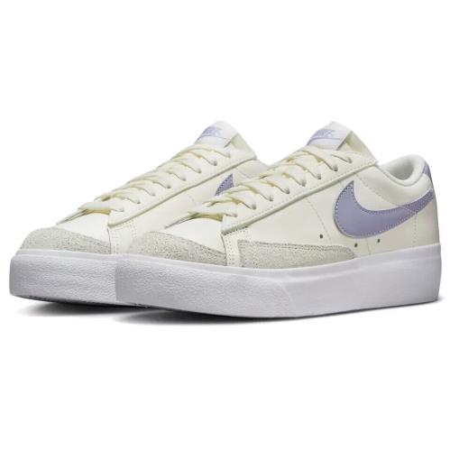 Nike Blazer Low Platform Mens Size 9.5 Shoes DJ0292 114 White Lilac Bloom - Multicolor