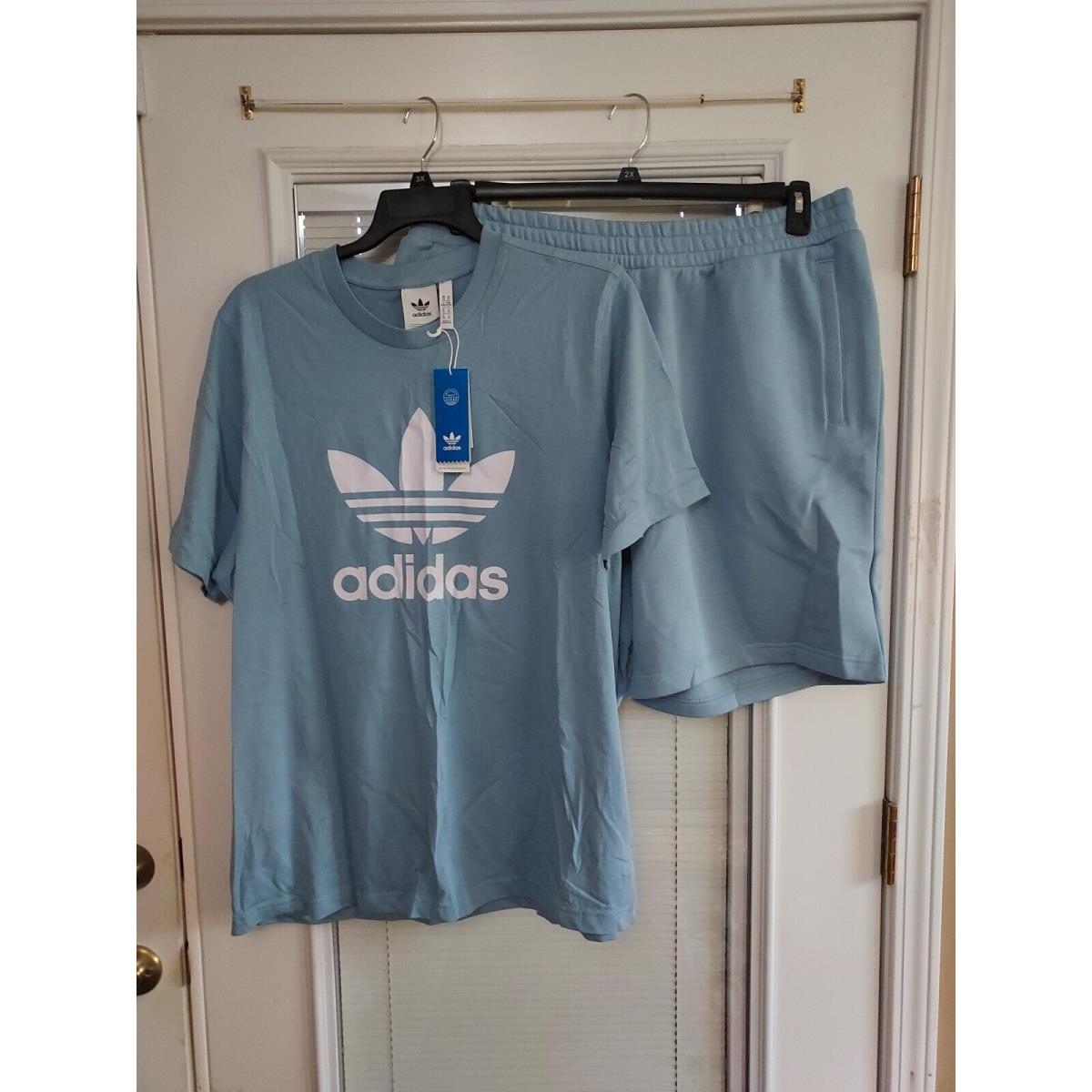 Adidas Size XL Blue Short Set