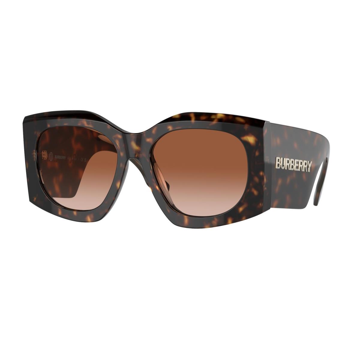 Burberry BE4388U 300213 Madeline Dark Havana Brown Grad 55 mm Women`s Sunglasses