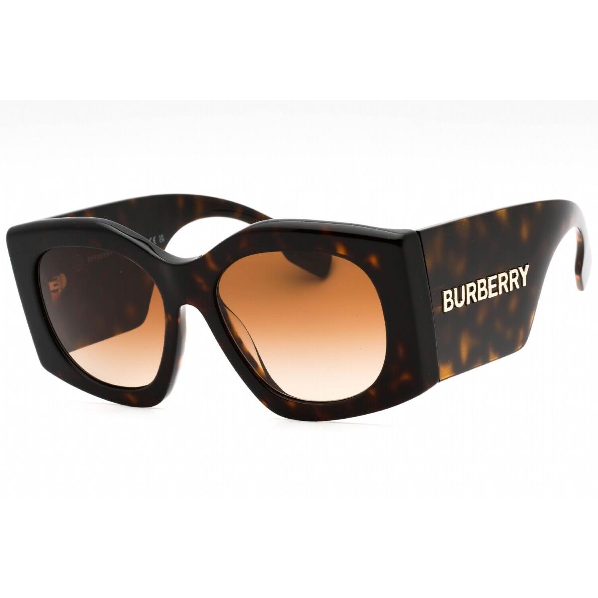 Burberry BE4388U 300213 Sunglasses Dark Havana Frame Brown Gradient Lenses 55mm