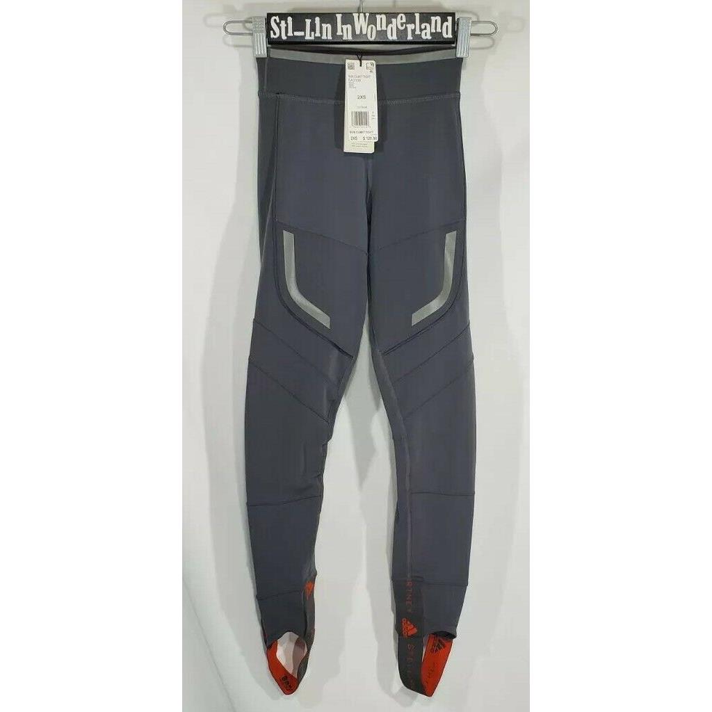 Adidas By Stella Mccartney Climaheat Warm Stirrup Tights Run Gym 2XS Xxs