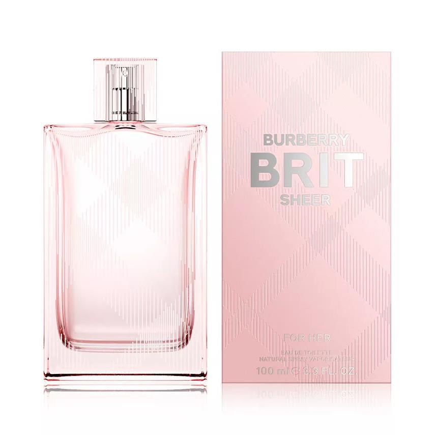 Burberry Brit Sheer by Burberry 3.3oz Edt For Women Box