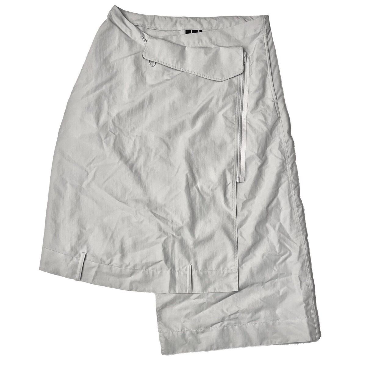 Adidas Y-3 Crinkle Nylon Skirt HZ8850 Orbit Grey Women`s Medium M