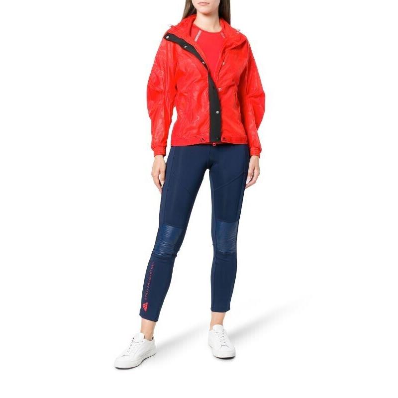 Stella Mccartney Adidas Run Wind Jacket CZ4115 Coral Red Full Zip Women`s Medium