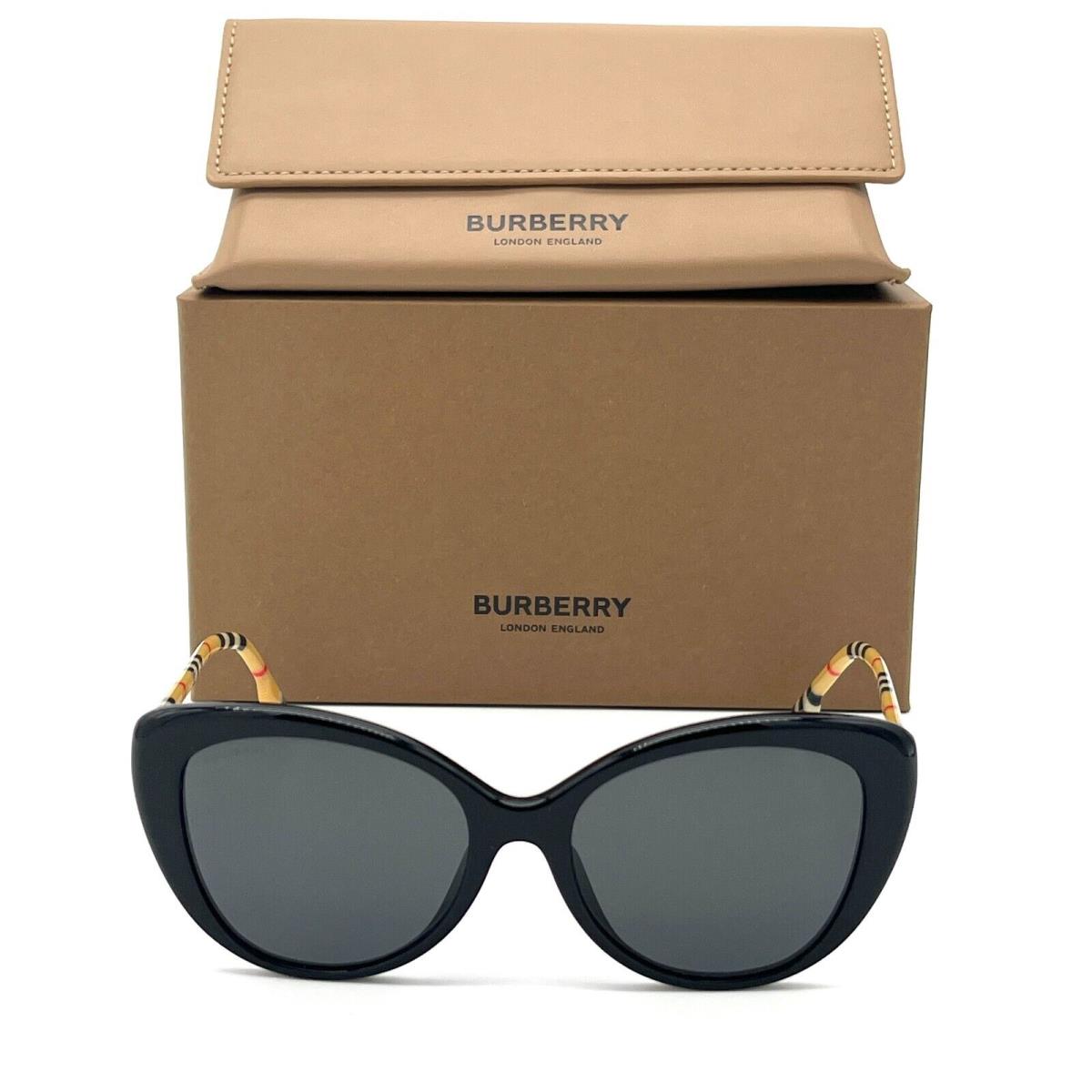 Burberry BE4407F 385387 Black / Dark Gray 54mm Sunglass