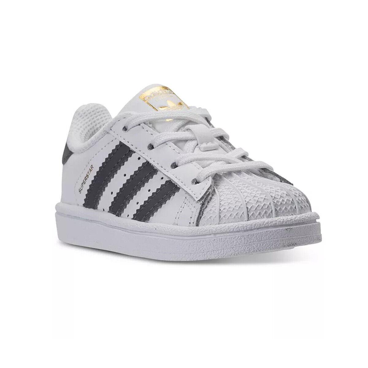 Adidas Superstar I Toddlers White Basketball Sneakers BW1281