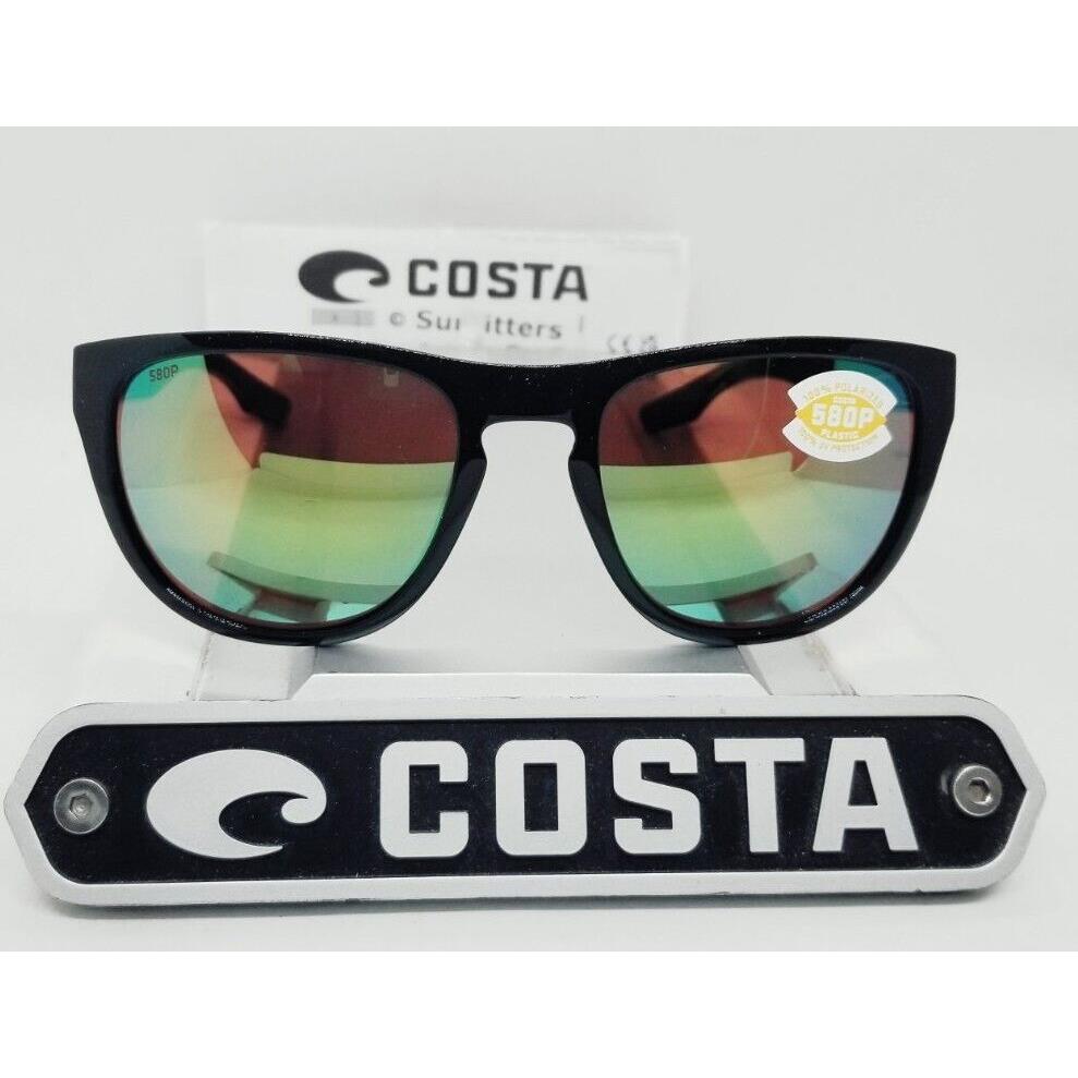 Costa Del Mar Black/green Mirror Irie Polarized 580P Sunglasses