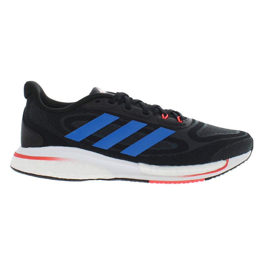 Adidas Supernova + M Mens Shoes Size 10.5 Color: Core Black/blue Rush/turbo - Core Black/Blue Rush/Turbo, Main: Black