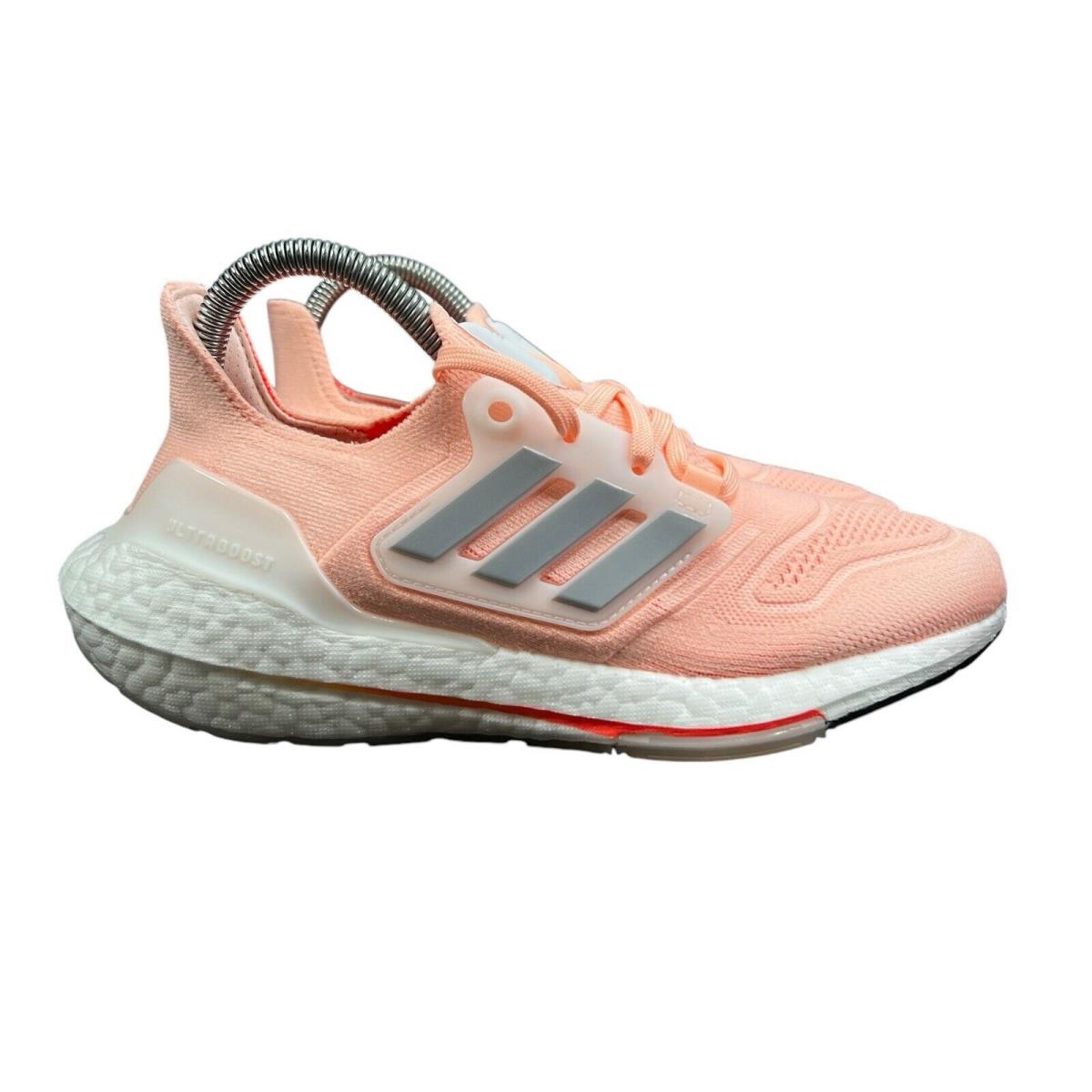 Adidas Ultraboost 22 Light Pink Grey White Shoes HR1030 Women`s Size 6 - Pink