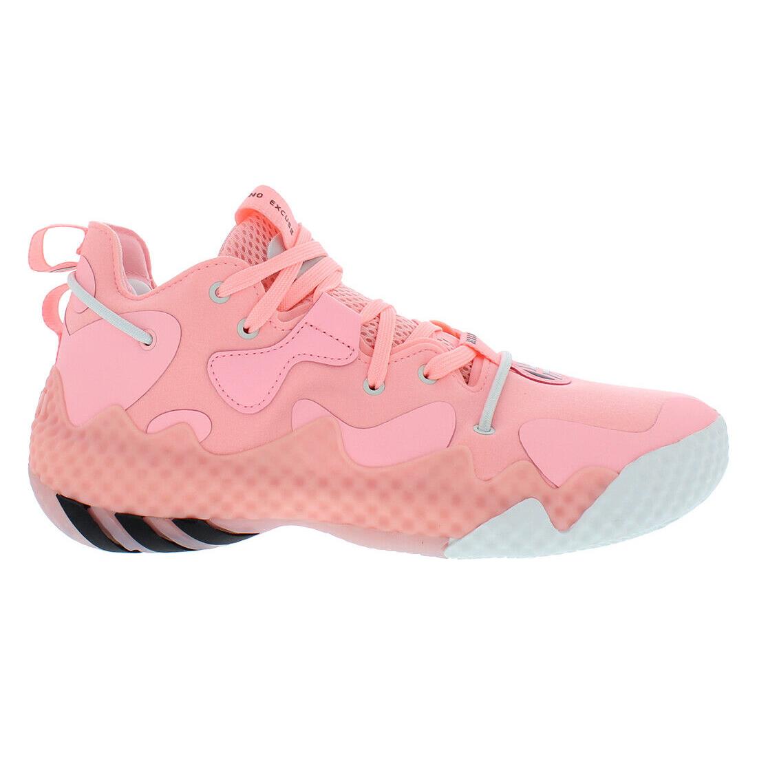 Adidas Sm Harden Vol. 6 Unisex Shoes Size 19 Color: Pink/core Black/pink - Pink/Core Black/Pink, Main: Pink