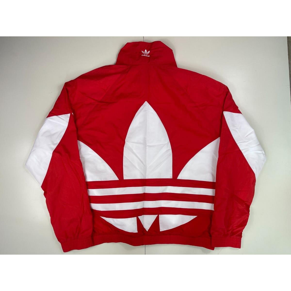 Adidas Originals Big Trefoil Track Jacket Red White Size XL FM9891